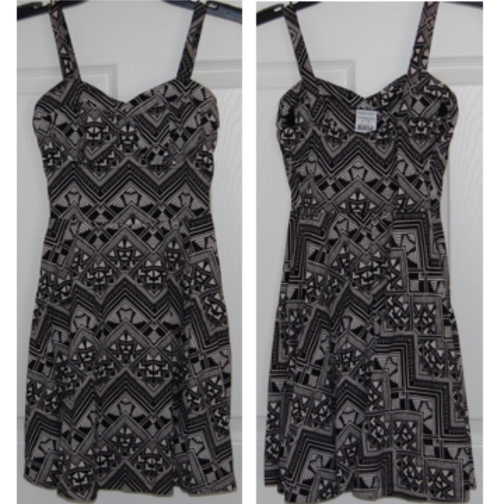 Pink by Victoria's Secret, XS/PT Aztec Print Skater Mini Cotton Dress